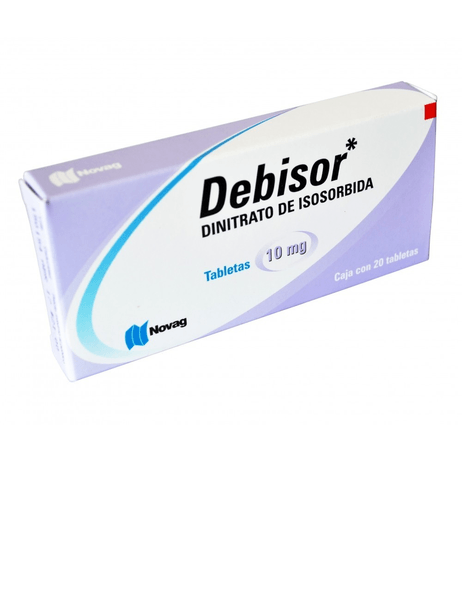 Debisor 10mg 20tab Isosorbida Gen 20 Pz