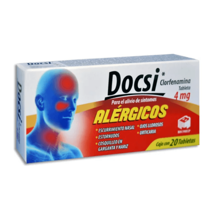 Docsi Clorfenamina 4 Mg 20 Tabletas