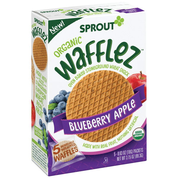 Sprout Wafflez Mora Azul Y Manzana 89.3 G