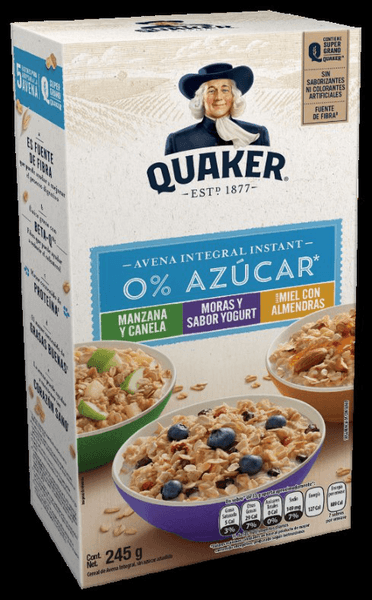 Avena Instant Mix Sin Azucar 245gr Avena Instan 245 G