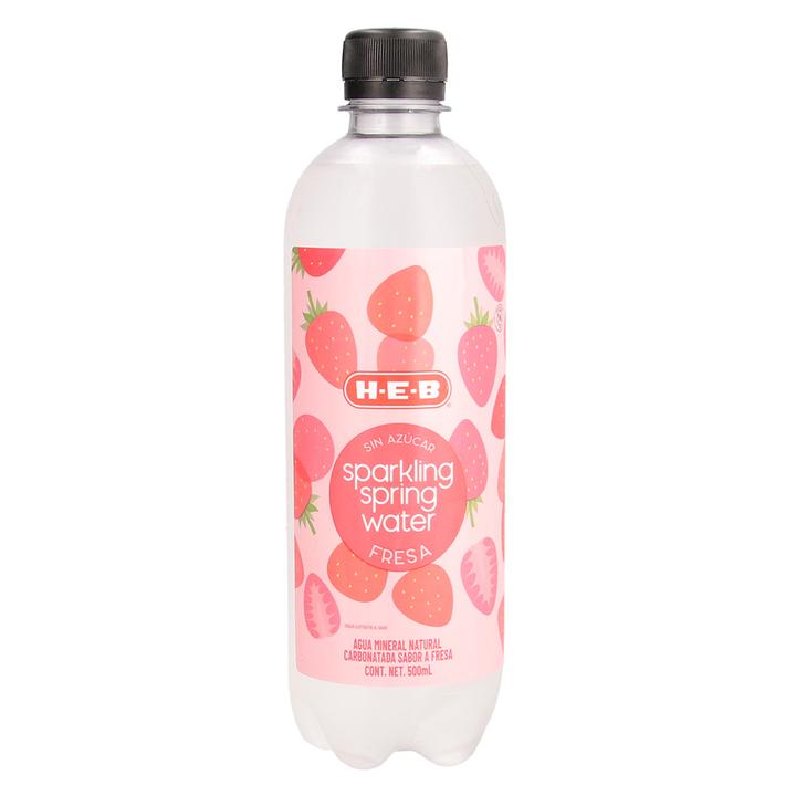 Agua Manantial Carbonatada Sabor Fresa 355 Ml