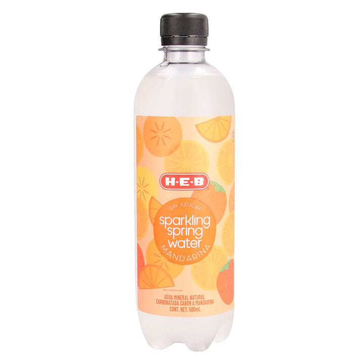 Agua De Manantial Carbonatada Sabor Mandarina 355 Ml