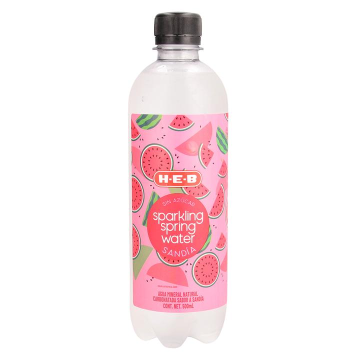 Agua Manantial Carbonatada Sabor Sandía 355 Ml