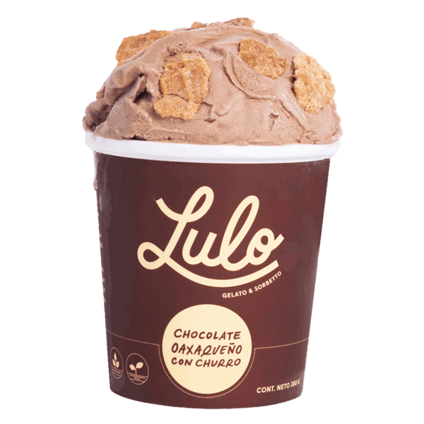 Gelato De Chocolate Oaxaqueño Con Churro 473 Ml