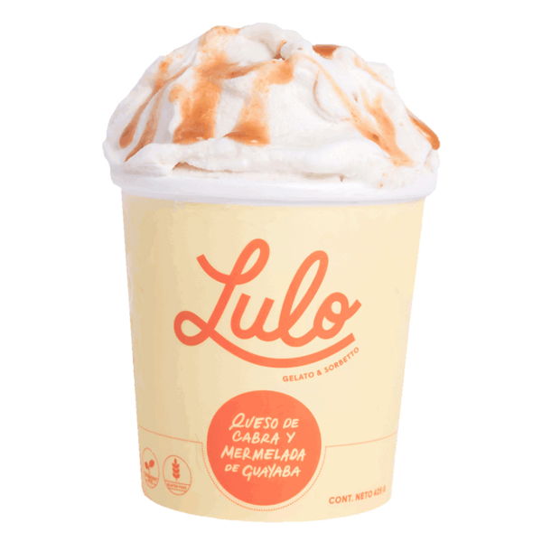 Gelato Helado Queso De Cabra Con Mermelada De Guayaba 473 Ml