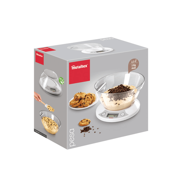 Báscula De Cocina Digital Metaltex Peso Máximo 5 Kg