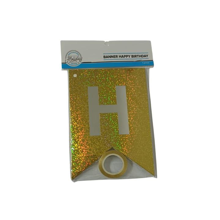Banner Holiday Market Happy Birthday 1 Pz