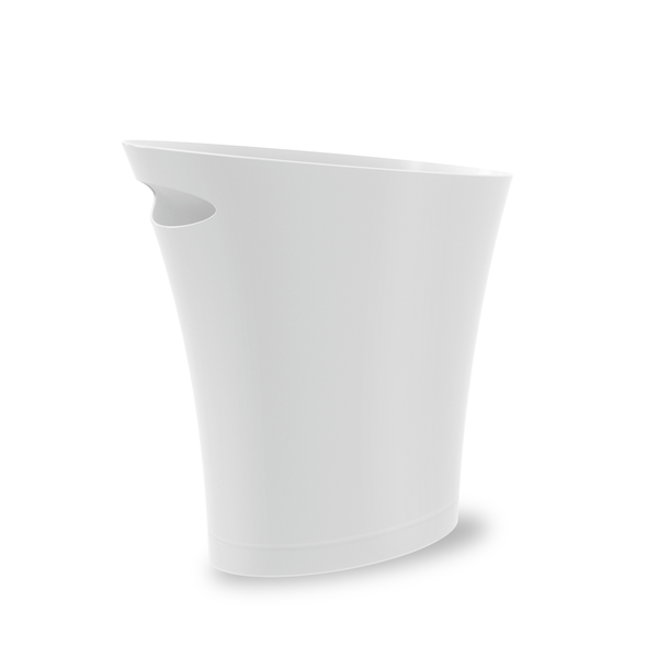Bote De Basura Skinny 7.5l Blanco 1 Pz