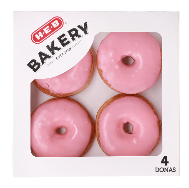 Donas De Fresa 4 Pz