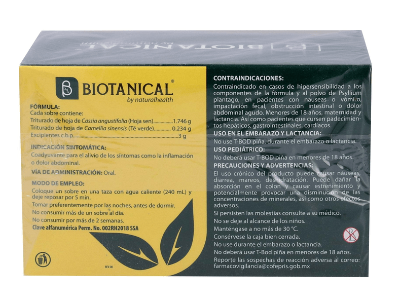 T-Bod Piña 30 Sobres 1 Pz
