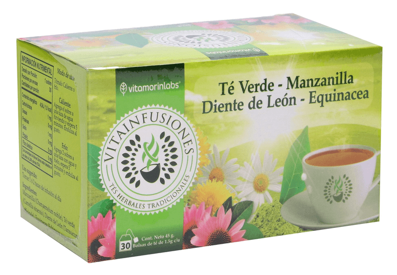 Te Verde Manzanilla, Diente De Leon, Equinacea 30 1 Pz