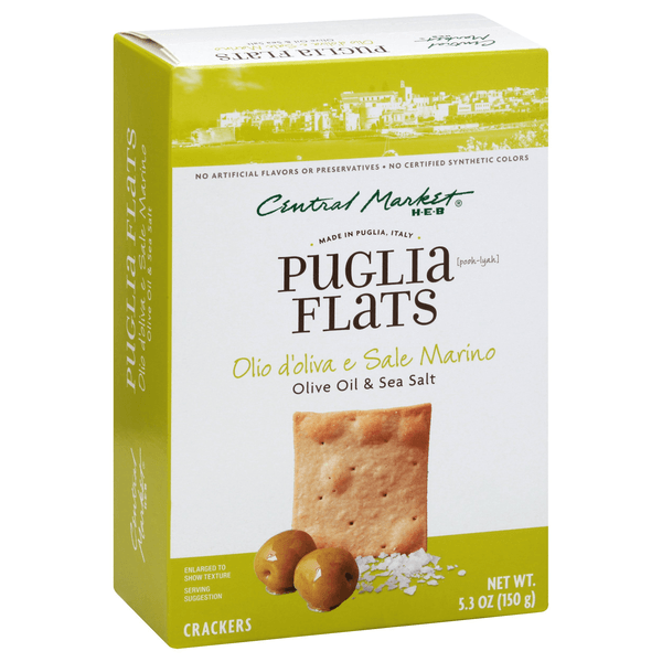 Central Market Pan Flat Aceite Oliva Y Sal 150 G