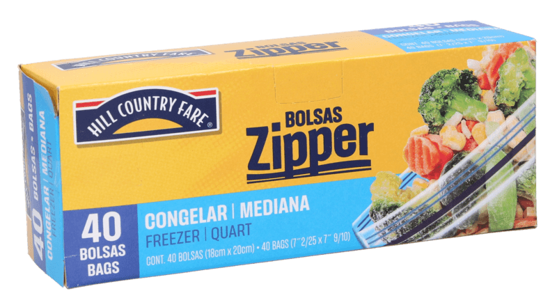 Hcf Bolsas Para Congelar Zipper Mediana 40 Pz