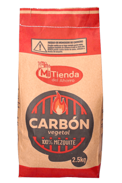 Mi Tienda Carbón Vegetal 100% Mezquite 2.5 Kg 1 Pz