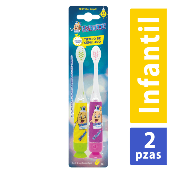 Cepillo Dental Con Luz 2 Pack 4 Pz
