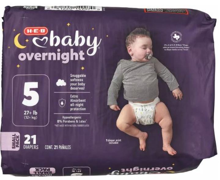 Heb Baby Pañales Overnight Etapa 5 12+ Kg 21 Pz