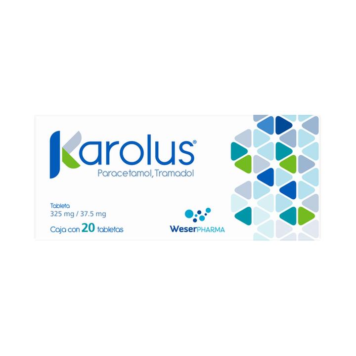 Karolus Paracetamol Tramadol 20 Tabletas