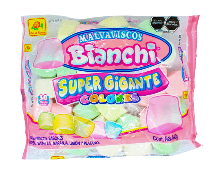 De La Rosa Malvavisco Super Gigante Colores 840 G