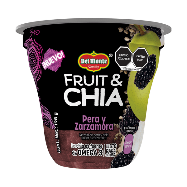 Fruta Envasada Chía Pera Y Zarzamora 198 G