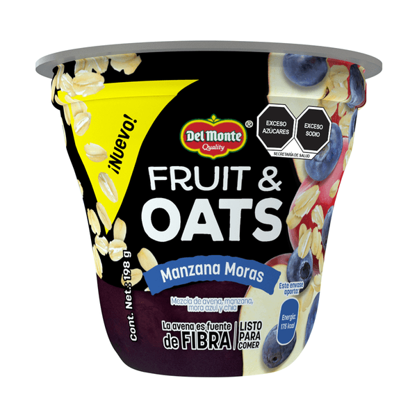 Fruta Envasada Avena Manzana Moras 198 G