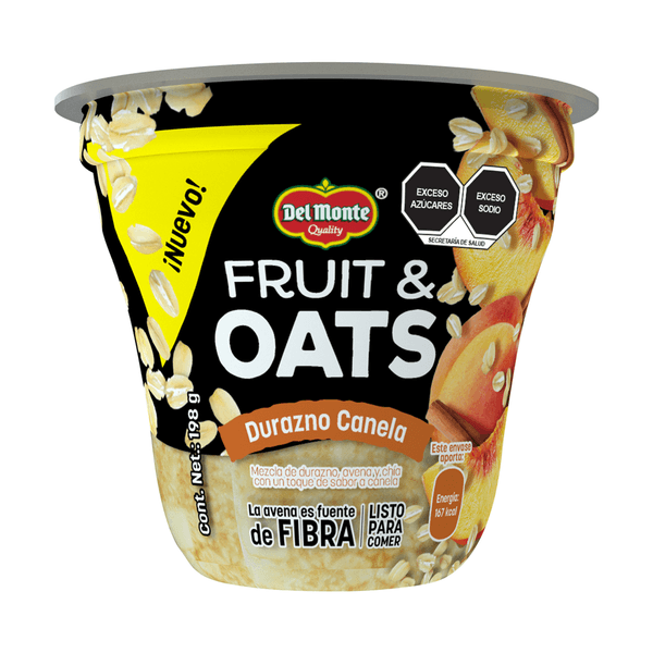 Fruta Envasada Avena Durazno Canela 198 G