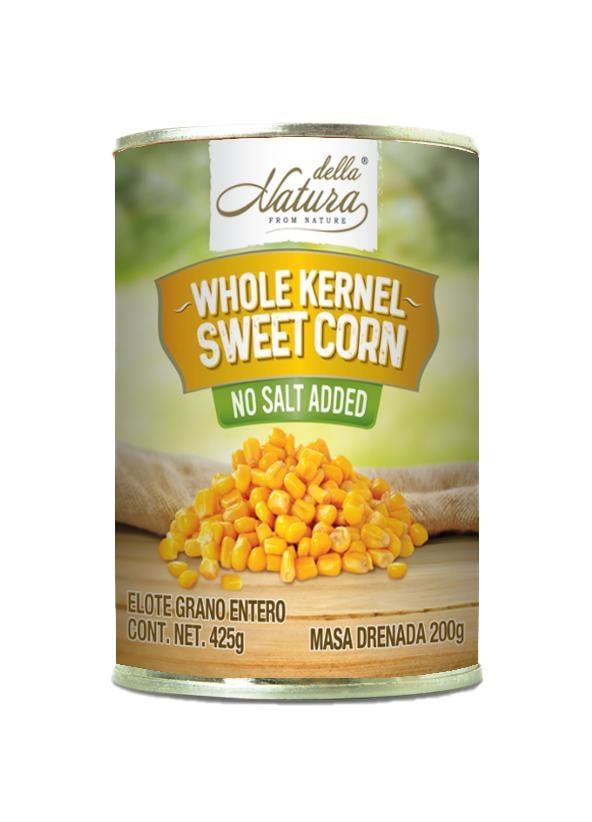 Della Natura Elote En Grano Enlatado 425 G