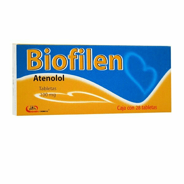 Biofilen 100mg 28 Cap Atenolol Gen 28 Pz