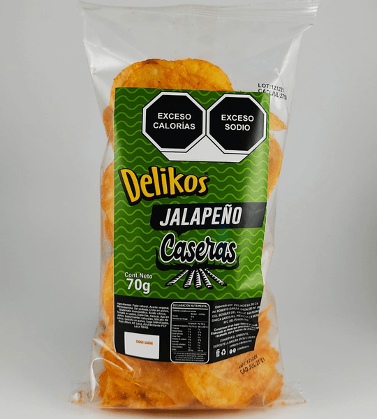 Delikos Papas Fritas Jalapeño 70 G