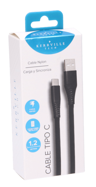 Cable De Carga Y Datos Tipo C 1.2 M 1 Pz