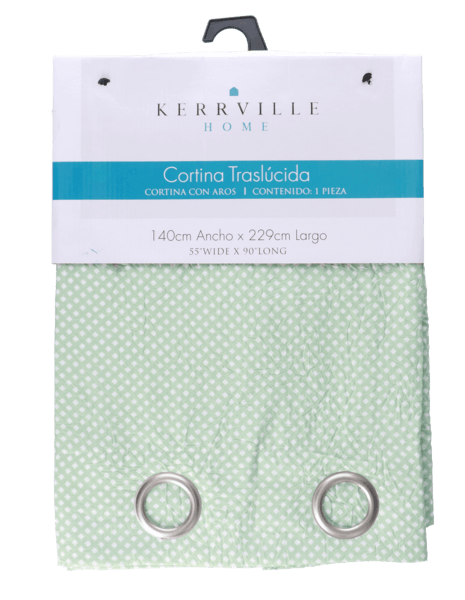 Cortina Jacquard Verde 1 Pz