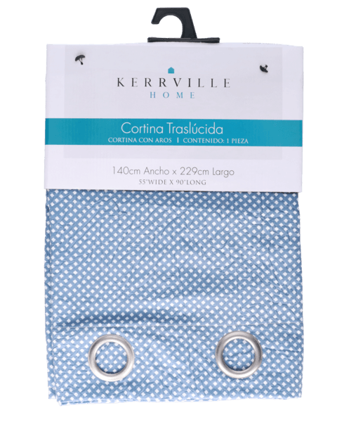 Cortina Jacquard Indigo 1 Pz