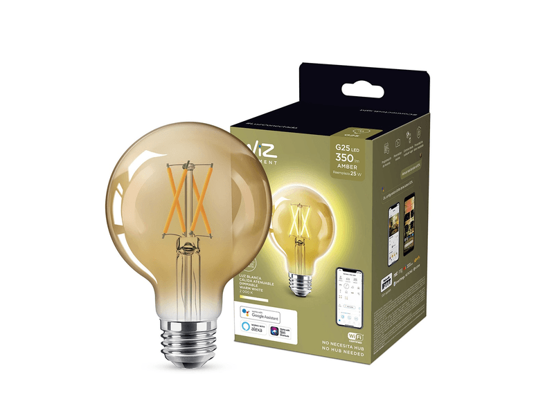 Foco Philips G25 Smart Amber Vintage Dimeable 6 W 2000 K Luz Cálida 1 Pz