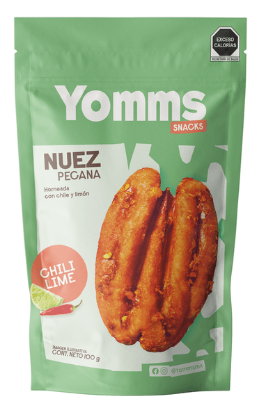 Yomms Nuez Pecana Chile Limón 100 G