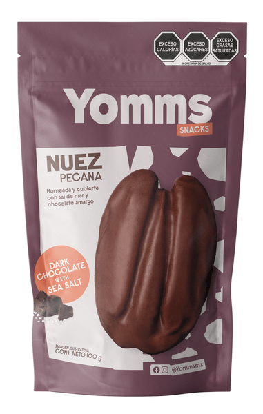 Yomms Nuez Pecana Chocolate Con Sal De Mar 100 G