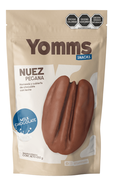 Yomms Nuez Pecana Chocolate Con Leche 100 G