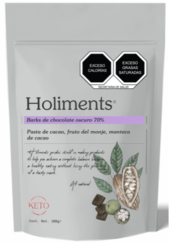 Pouch De Chocolate 70% Cacao + Monk Fruit 200 G