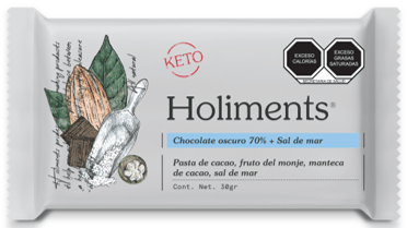 Barra Chocolate 70% Cacao, Sal De Mar 30 G