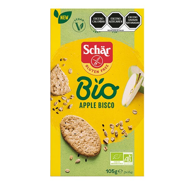 Apple Bisco Orgánico Sin Gluten 105 G