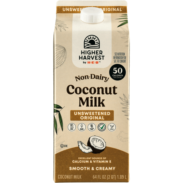 Higher Harvest Leche Coco Original Sin Azúcar 1.9 L