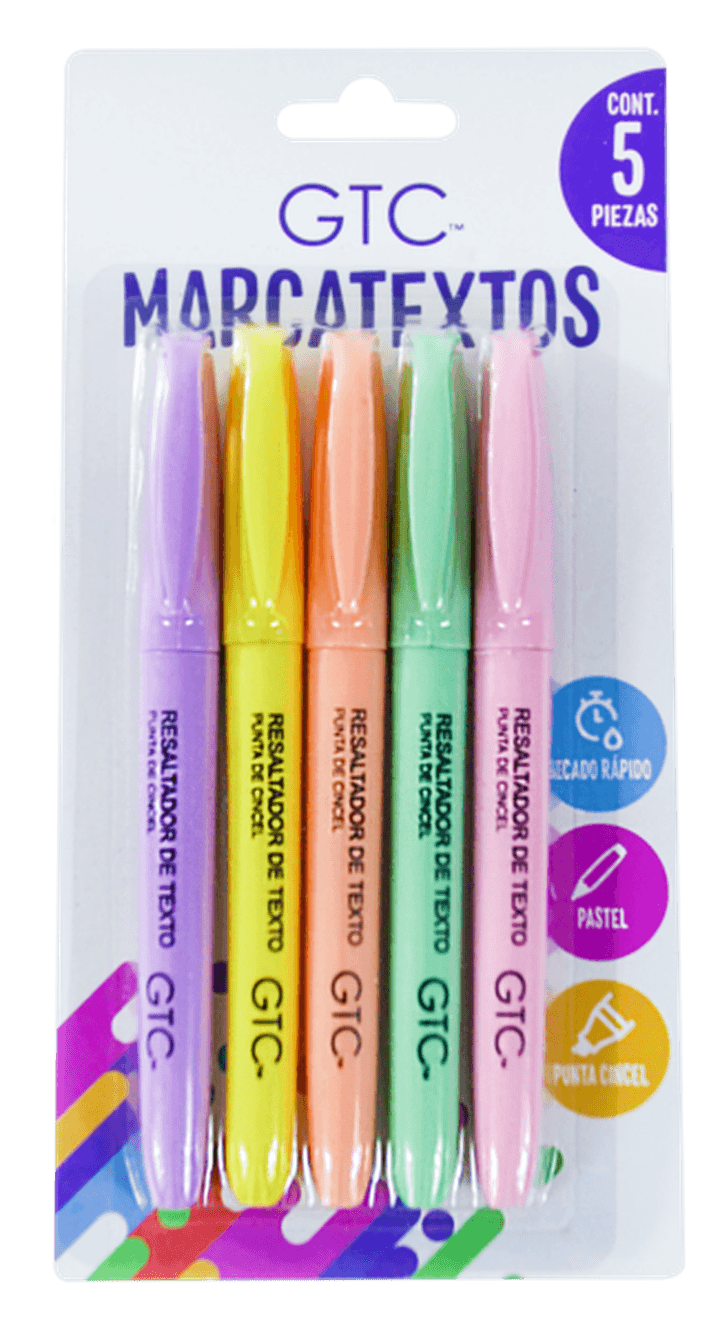 Marcatextos Colores Vibrantes 1 Pz