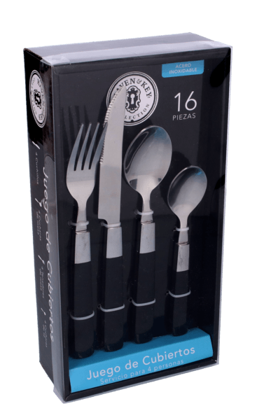 Juego De Cubiertos 16 Piezas-Sf19003bk 1 Pz