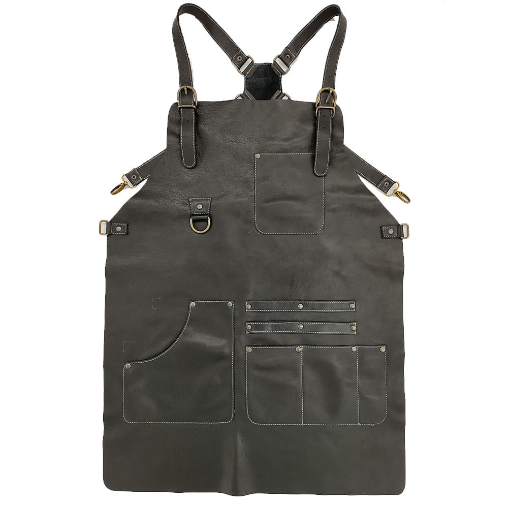 Mandil Piel Napa Negro Talla Grande 1 Pz