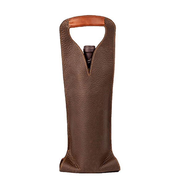 Porta Botella Etna De Piel Brego Brown 1 Pz