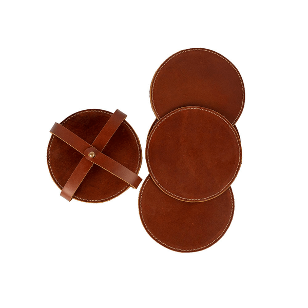 Portavasos De Piel Whirlwind Tobacco (Set De 4) 1 Pz