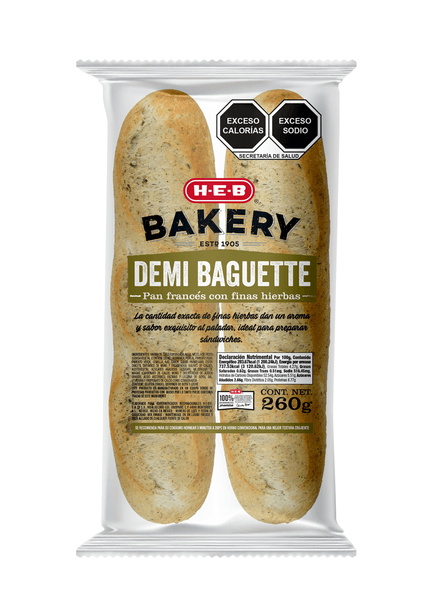 Heb Bakery Media Baguette De Finas Hierbas 260 G