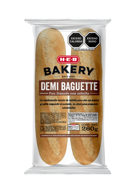 Heb Bakery Media Baguette De Cebolla 260 G