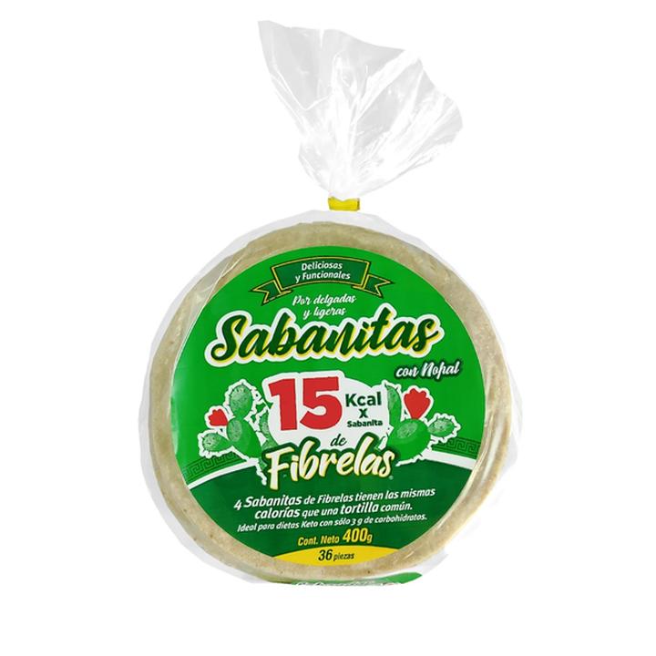 Sabanitas Tortillas De Maíz Y Nopal Bajas En Cal 400 G