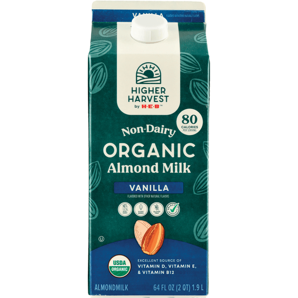 Higher Harvest Leche De Almendras Organica Sabor Vainilla 1.89 L