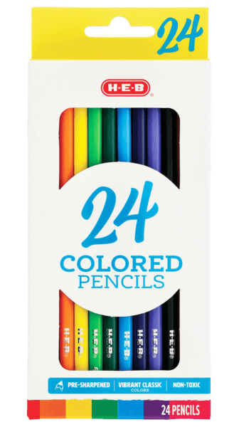 Lápices De Colores Madera 24pz 1 Pz