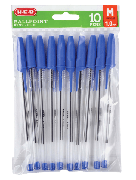 Heb Plumas Azul Pm 10 Pz 1 Pz